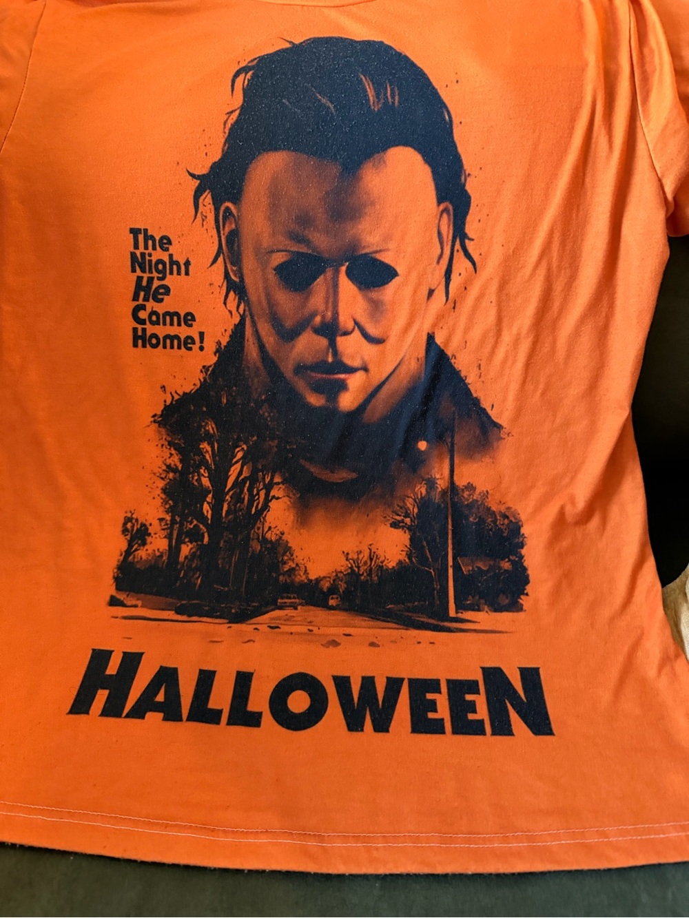 Halloween Michael Myers Orange Shirt